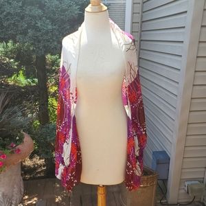 Ameenah Designs Silk Floral Cover Up
